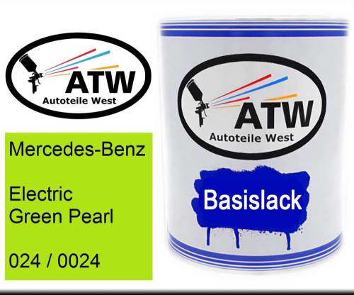 Mercedes-Benz, Electric Green Pearl, 024 / 0024: 1L Lackdose, von ATW Autoteile West.